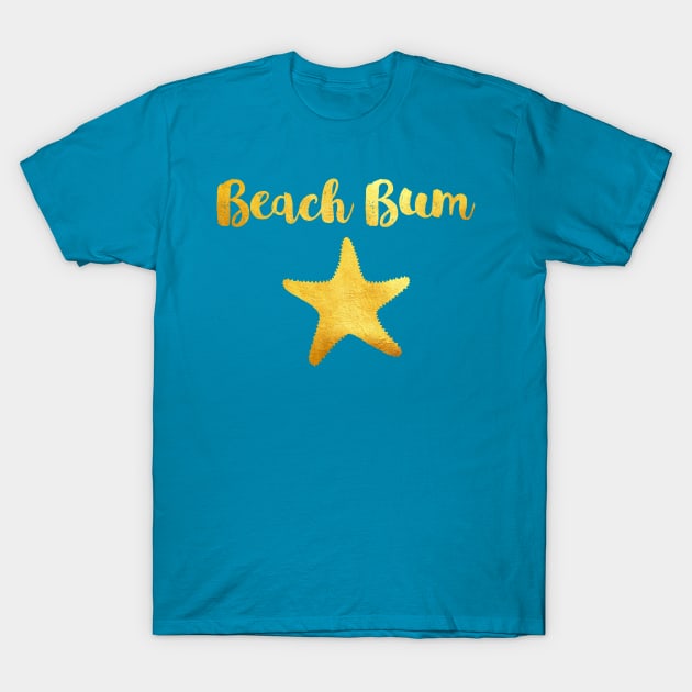 Beach Bum and starfish T-Shirt by LittleBean